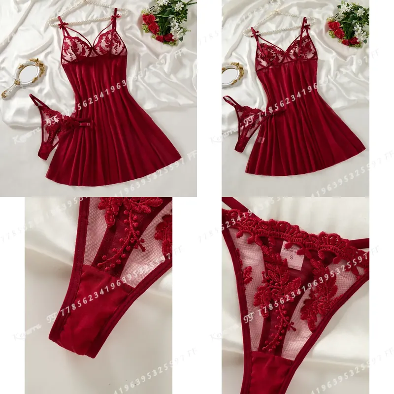Wine & Beer Guayaquil - Chemise de nuit semi-transparente pour femme,