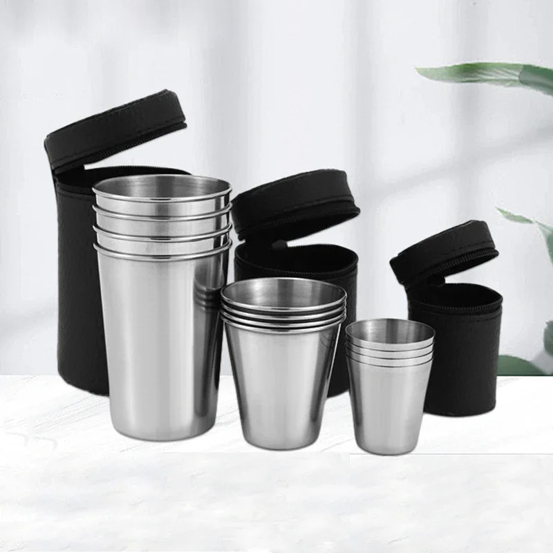 Whisky Beer And Wine - Tasses en acier inoxydable pour voyage