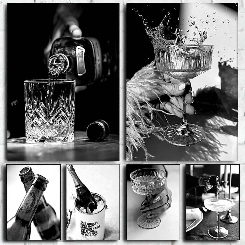 Affiche murale haute définitio - Whisky Beer And Wine avis et prix